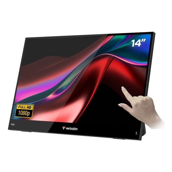 Verbatim Portable 14ʺ FHD Touch Monitor LIGHT, 35,6 cm (14ʺ), LCD, 1920 x 1080 …