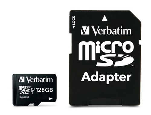 Verbatim Premium - Scheda di memoria flash (adattatore a SD in dotazione) - 128…