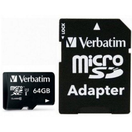 Verbatim Premium - Scheda di memoria flash (adattatore a SD in dotazione) - 64 …