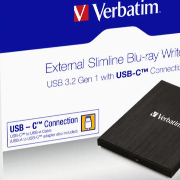 Verbatim Slimline - Unità disco - BDXL Writer - 6x/4x - SuperSpeed USB 3.1 Gen …