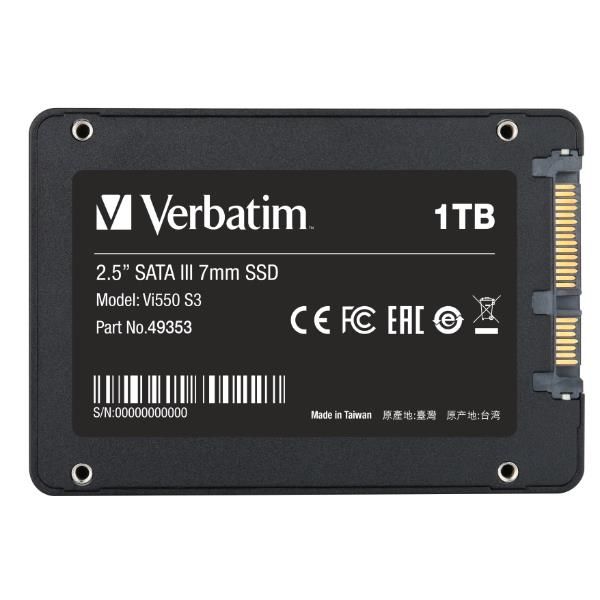 Verbatim Vi500 S3 - SSD - 1 TB - interno - 2.5" - SATA 6Gb/s