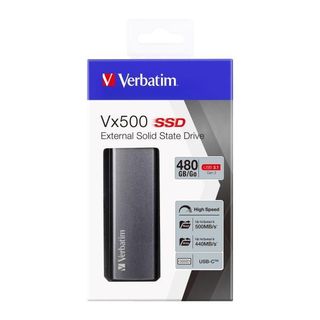 Verbatim Vx500 - SSD - 480 GB - esterno (portatile) - USB 3.1 Gen 2 (USB-C conn…