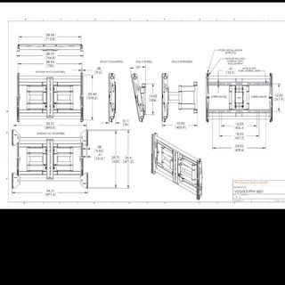 Vogel's PFW 6851 - Kit montaggio (montaggio a muro) - per pannello piatto - ner…