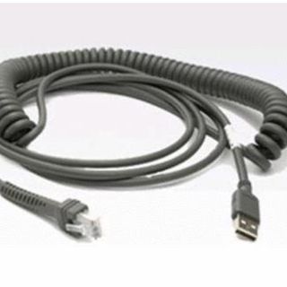 Zebra - Cavo seriale - DB-9 (F) a RJ-45 (10 pin) (M) - 2.8 m - avvolto a spiral…