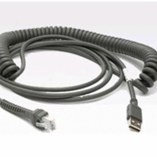 Zebra - Cavo seriale - DB-9 (F) a RJ-45 (10 pin) (M) - 2.8 m - avvolto a spiral…