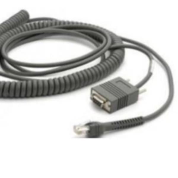 Zebra - Cavo seriale - DB-9, jack CC a RJ-45 (10 pin) (M) - 6.1 m - avvolto a s…