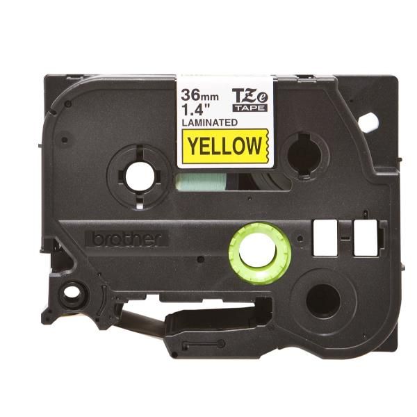 CASSETTA DA 36MM SCRITTA NERA SU SFONDO GIALLO
