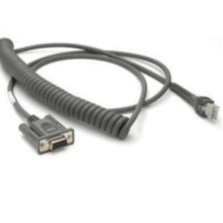 Zebra - Cavo seriale - alimentazione a DB-9 (F) - 2.74 m - avvolto a spirale - …