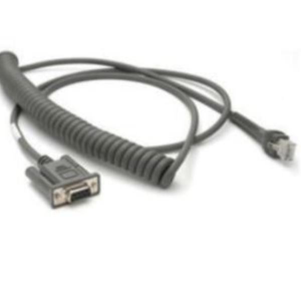 Zebra - Cavo seriale - alimentazione a DB-9 (F) - 2.74 m - avvolto a spirale - …