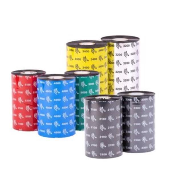 Zebra 3200 Wax/Resin - Nero - 80 mm x 450 m - nastro di stampa (pacchetto di 6)…