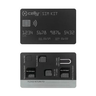 CELLY - Kit adattatori per scheda SIM