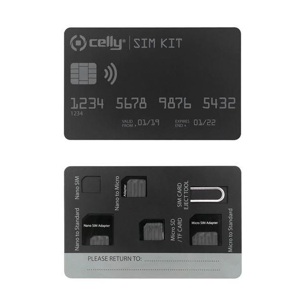 CELLY - Kit adattatori per scheda SIM