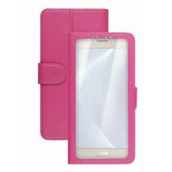 CELLY UNICAVIEW XXL - Flip cover per cellulare - rosa