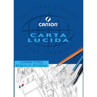 CF 10 BLOCCO CARTA LUCIDA DA 10 FG CAD. A3 80G