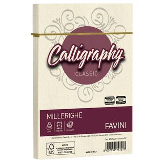 CF. 25 BUSTE MILLERIGHE 12X18 100G AVORIO