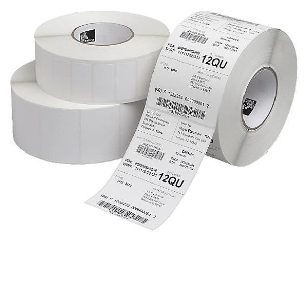 Zebra Z-Select 2000D - Carta - adesivo acrilico - rivestito - perforato - bianc…