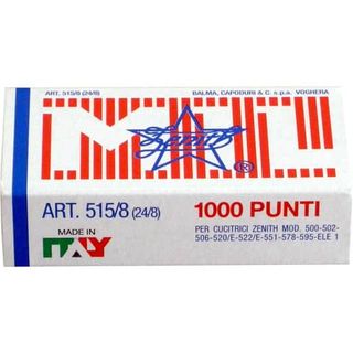 Zenith 515/8 - Punti metallici - 24/8 - pacco da 1000