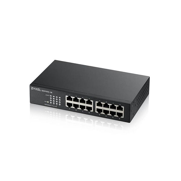 Zyxel GS-1100-16 V3 - Switch - 16 x 10/100/1000 - desktop, montabile su rack