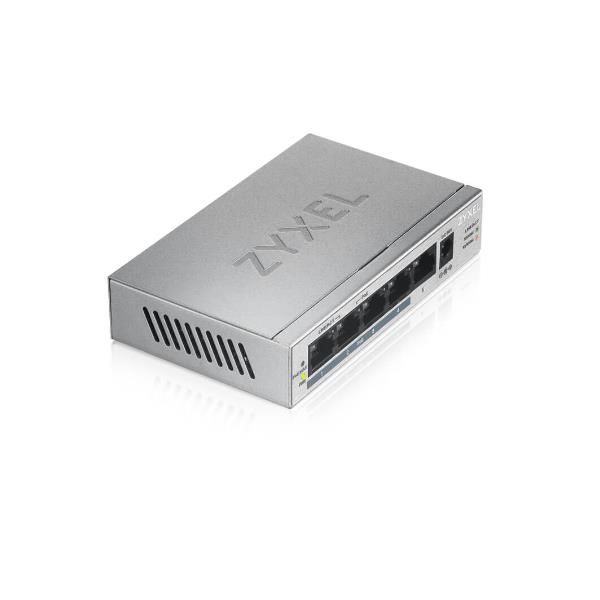 Zyxel GS1005HP - Switch - unmanaged - 4 x 10/100/1000 (PoE+) + 1 x 10/100/1000 …