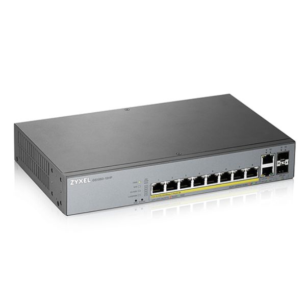Zyxel GS1350-12HP - Switch - intelligente - 8 x 10/100/1000 (PoE+) + 2 x 10/100…