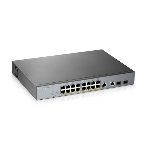 Zyxel GS1350-18HP - Switch - intelligente - 16 x 10/100/1000 (PoE+) + 2 x combi…