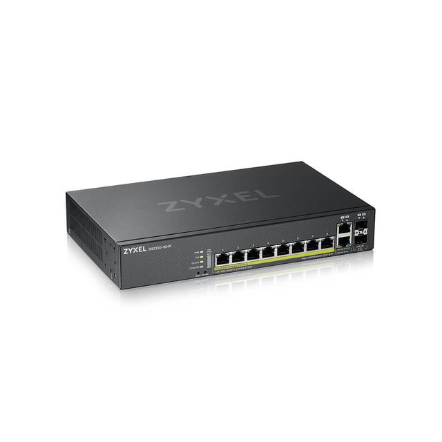Zyxel GS2220-10HP - Switch - gestito - 8 x 10/100/1000 (PoE+) + 2 x combo Gigab…