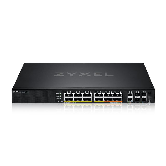 Zyxel XGS2220 Series XGS2220-30HP - Switch - 24-port GbE L3 access, NebulaFLEX …