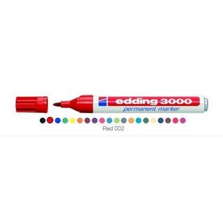 edding 3000 - Marcatore - permanente - rosso - 1.5-3 mm