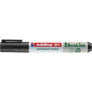 edding EcoLine 21 - Marcatore - permanente - per vetro, metallo, plastica - ner…