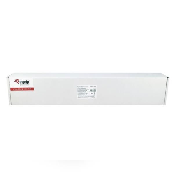 equip - Pannello cablaggio con gestione cavi - nero - 1U - 19" - 24 porte