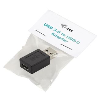 i-Tec - Adattatore USB - USB Tipo A (M) a USB-C (F) - USB 3.1 - nero