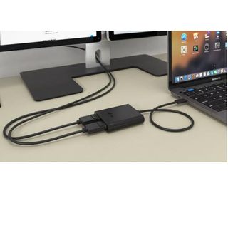 i-Tec - Adattatore video esterno - USB-C 3.1 - 2 x DisplayPort - nero
