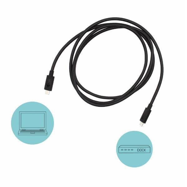 i-Tec - Cavo Thunderbolt - USB-C (M) a USB-C (M) - USB 3.1 Gen 1 / Thunderbolt …