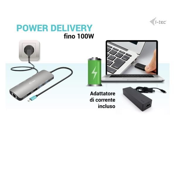 i-Tec Nano Dock - Docking station - USB-C / USB4 / Thunderbolt 3 / Thunderbolt …