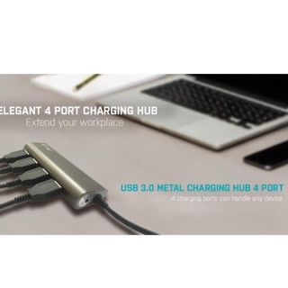 i-Tec USB 3.0 Metal Charging HUB - Hub - 4 x SuperSpeed USB 3.0 - desktop