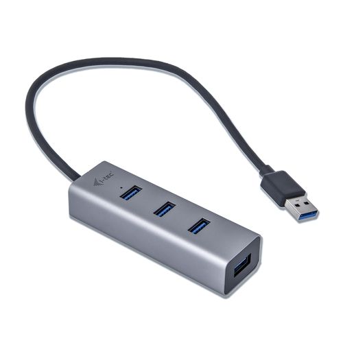 i-Tec USB 3.0 Metal Passive HUB - Hub - 4 x SuperSpeed USB 3.0 - desktop