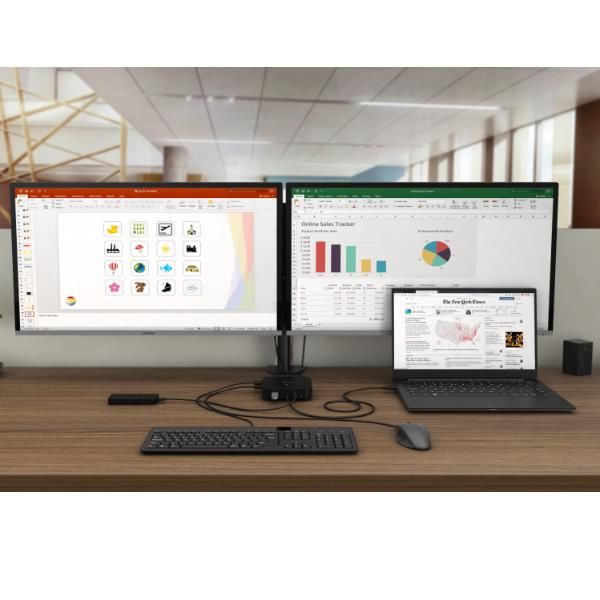 i-Tec USB-C Dual Display Docking Station with Power Delivery - Docking station …