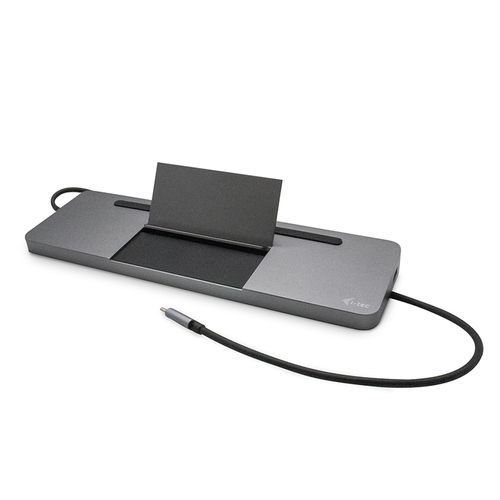 i-Tec USB-C Metal Ergonomic 4K 3x Display Docking Station + Power Delivery - Do…