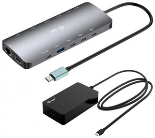 i-tec Metal USB-C Nano 3x Display Dock, 2x HDMI 1x USB-C video with Power Deliv…