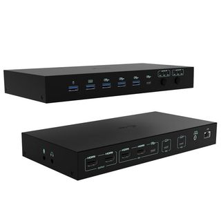 i-tec USB-C KVM Dock PRO for Three Hosts, Dual Video, with 2x Power Delivery, m…