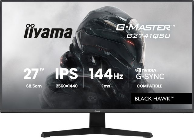 iiyama G-MASTER G2741QSU-B1, 68,6 cm (27ʺ), 2560 x 1440 Pixel, 4K Ultra HD, QLE…