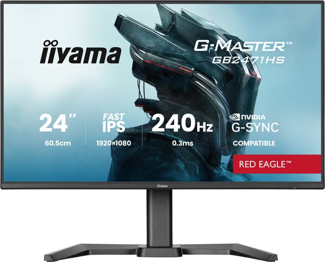 iiyama G-MASTER GB2471HS-B1, 60,5 cm (23.8ʺ), 1920 x 1080 Pixel, Full HD, Nero