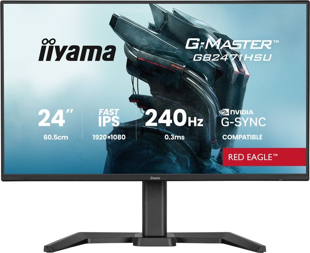 iiyama G-MASTER GB2471HSU-B1, 60,5 cm (23.8ʺ), 1920 x 1080 Pixel, Full HD, Nero