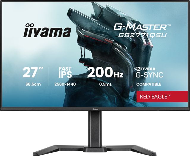 iiyama G-MASTER GB2771QSU-B1, 68,6 cm (27ʺ), 2560 x 1440 Pixel, Wide Quad HD, N…