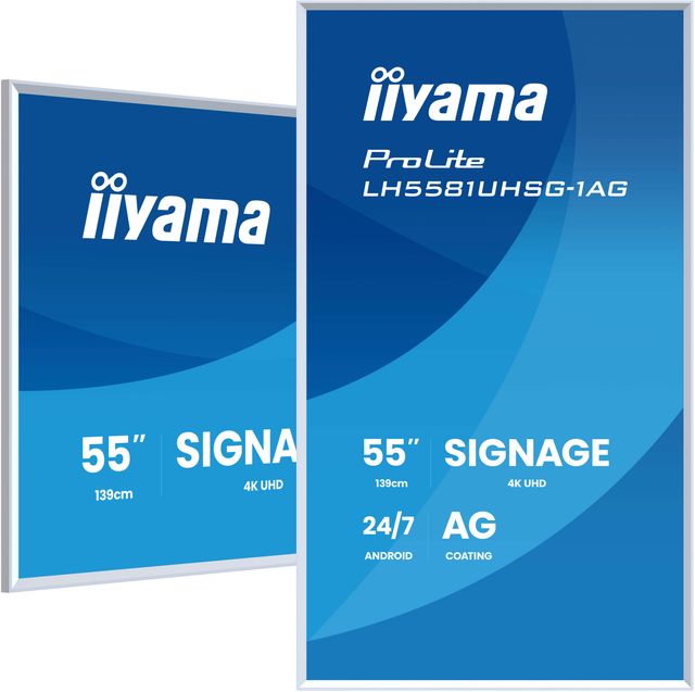 iiyama LH5581UHSG-1AG, Pannello piatto per segnaletica digitale, 138,7 cm (54.6…