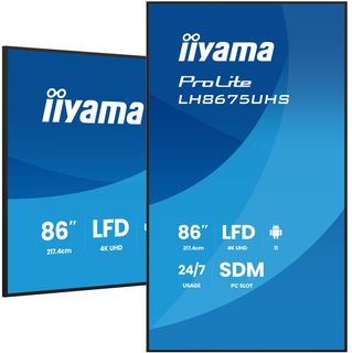 iiyama LH8675UHS-B2AG, Pannello piatto per segnaletica digitale, 2,17 m (85.6ʺ)…