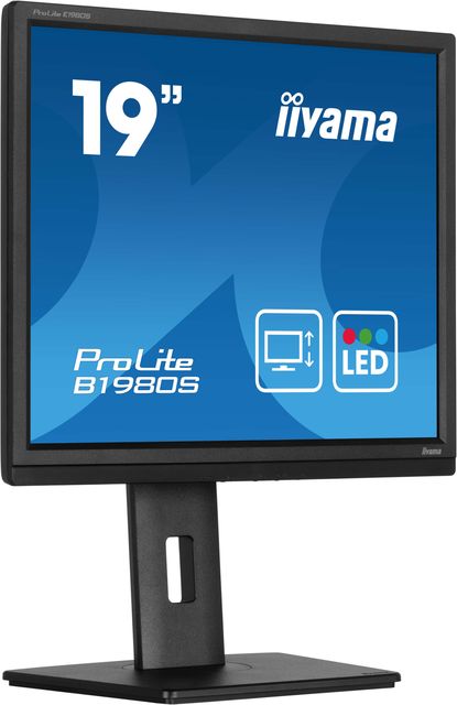 iiyama ProLite B1980S-B1, 48,3 cm (19ʺ), 1280 x 1024 Pixel, VGA, LED, 3 ms, Nero