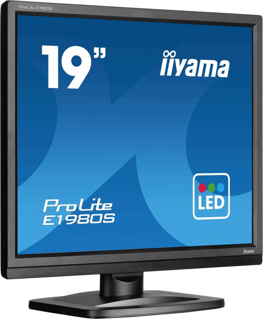 iiyama ProLite E1980S-B1, 48,3 cm (19ʺ), 1280 x 1024 Pixel, VGA, LED, 3 ms, Nero