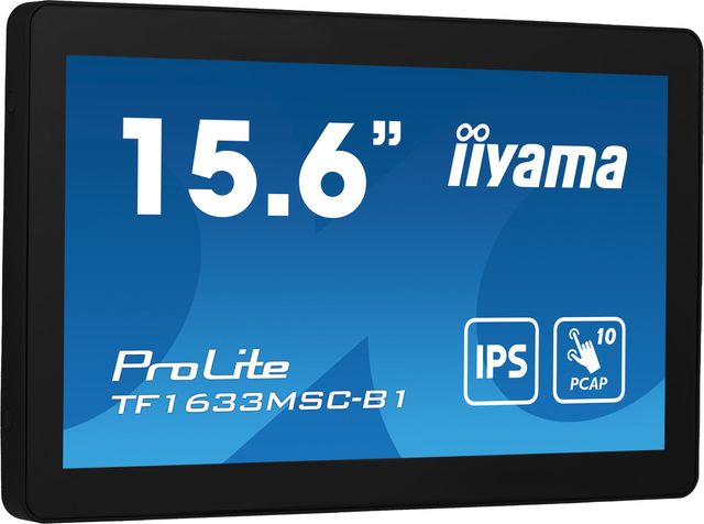 iiyama ProLite TF1633MSC-B1 - Monitor a LED - 15.6" - telaio aperto - touchscre…