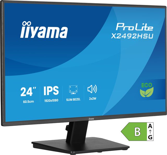 iiyama ProLite X2492HSU-B1, 61 cm (24ʺ), 1920 x 1080 Pixel, Full HD, LED, 3 ms,…
